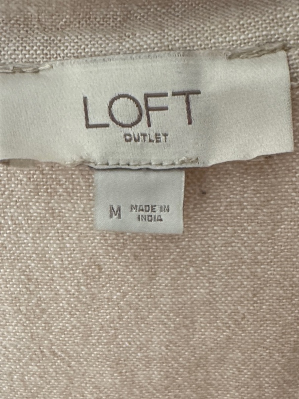 LOFT Beige Drawstring Utility Jacket - Picture 2 of 4